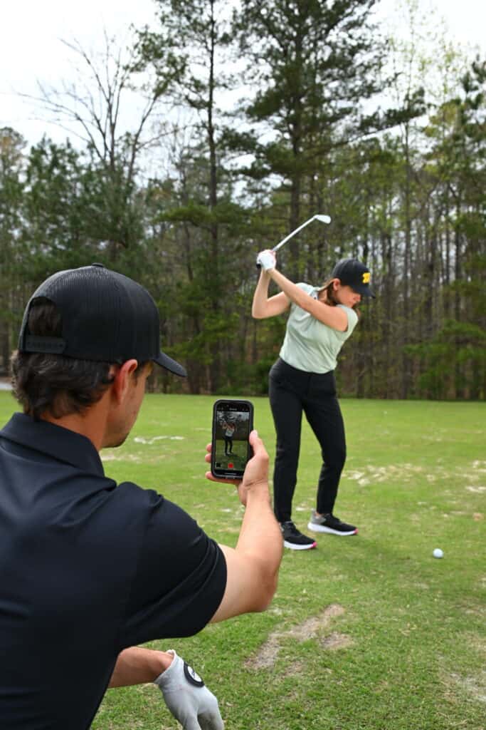 how to record swing video for Mustard Golf