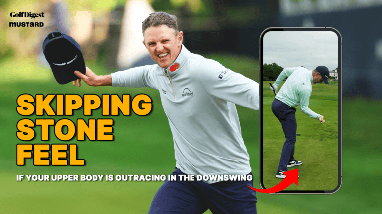 Justin Rose skipping stone swing feel